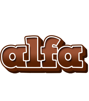 Alfa brownie logo