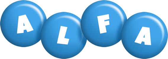 Alfa candy-blue logo