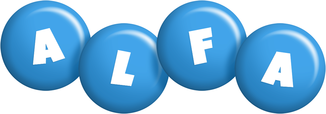 Alfa candy-blue logo
