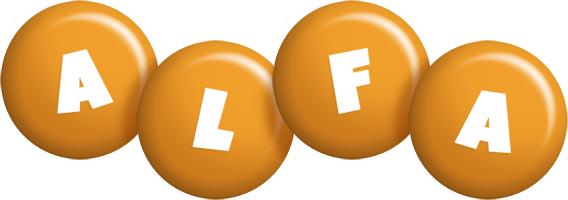 Alfa candy-orange logo