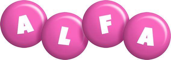 Alfa candy-pink logo