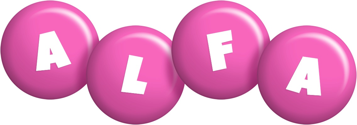Alfa candy-pink logo