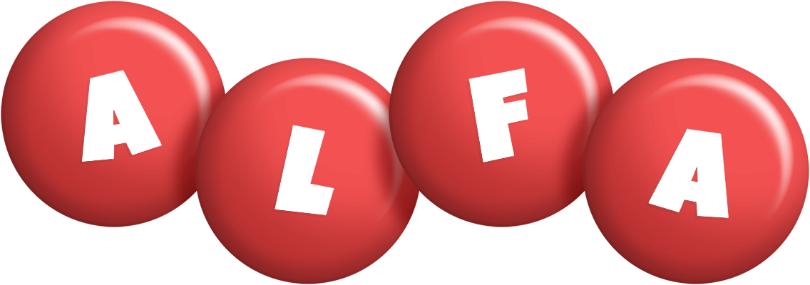 Alfa candy-red logo