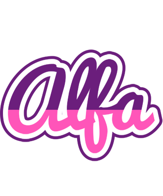 Alfa cheerful logo