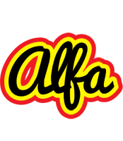 Alfa flaming logo