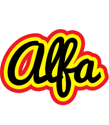 Alfa flaming logo