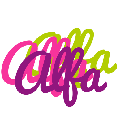 Alfa flowers logo