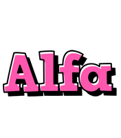 Alfa girlish logo