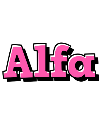 Alfa girlish logo