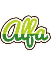 Alfa golfing logo