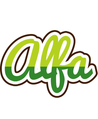 Alfa golfing logo