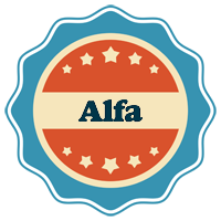 Alfa labels logo