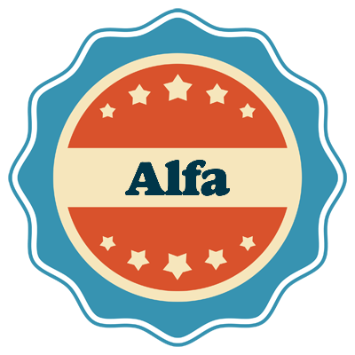 Alfa labels logo