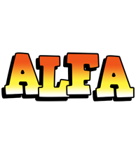 Alfa sunset logo