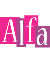 Alfa whine logo