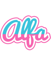Alfa woman logo