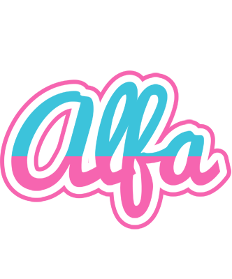 Alfa woman logo
