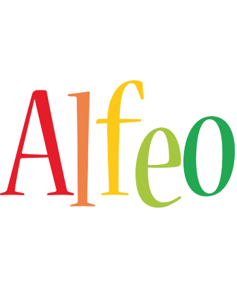 Alfeo birthday logo