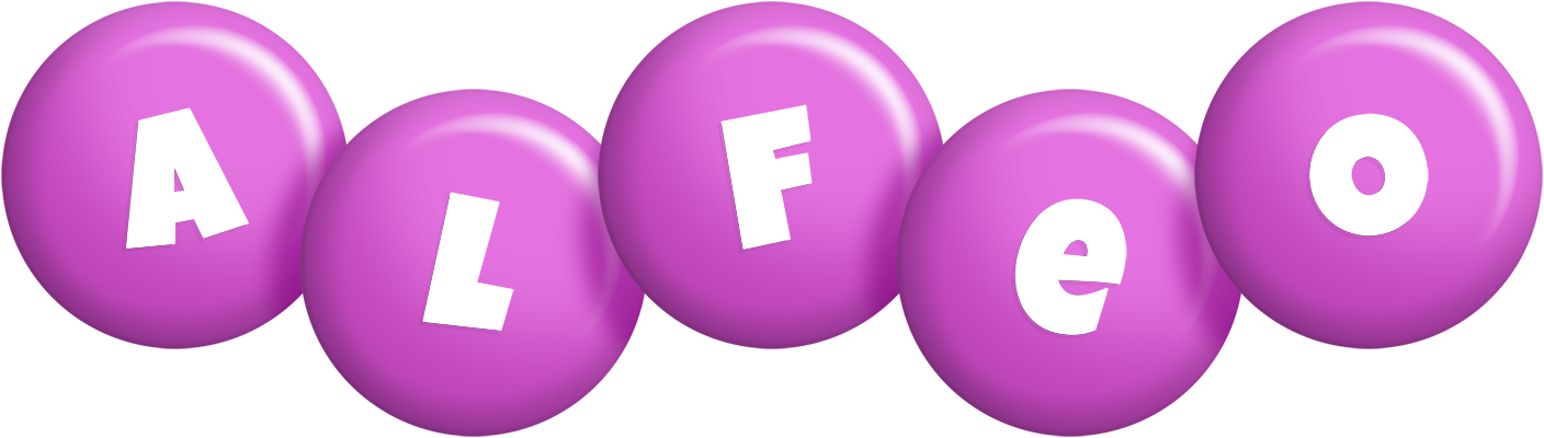 Alfeo candy-purple logo