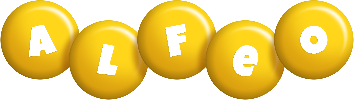 Alfeo candy-yellow logo