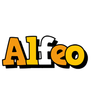 Alfeo cartoon logo