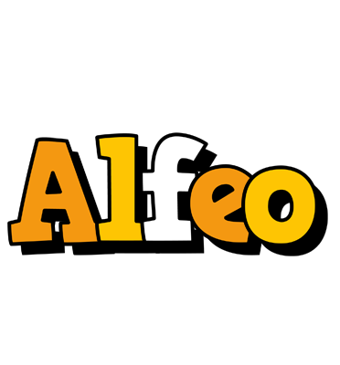 Alfeo cartoon logo