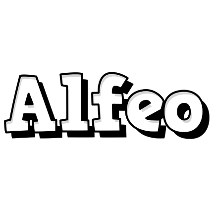 Alfeo snowing logo