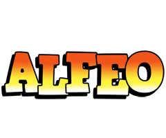 Alfeo sunset logo