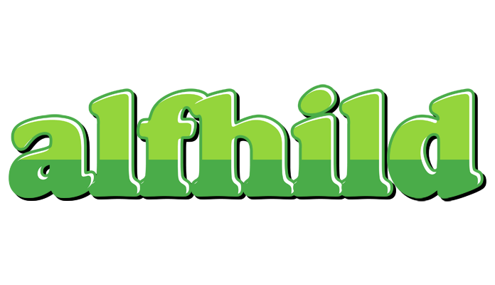 Alfhild apple logo