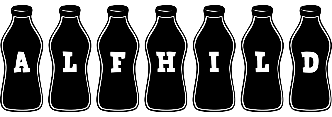 Alfhild bottle logo