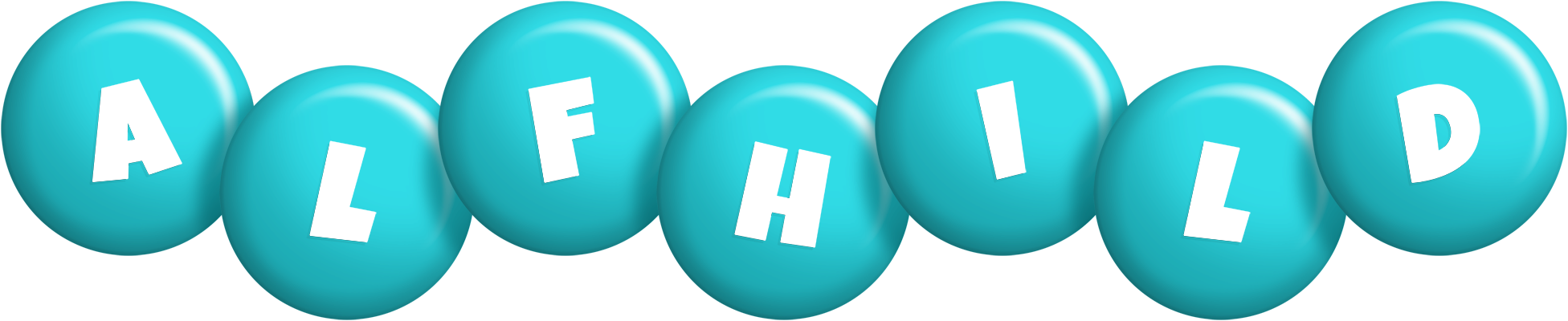 Alfhild candy-azur logo
