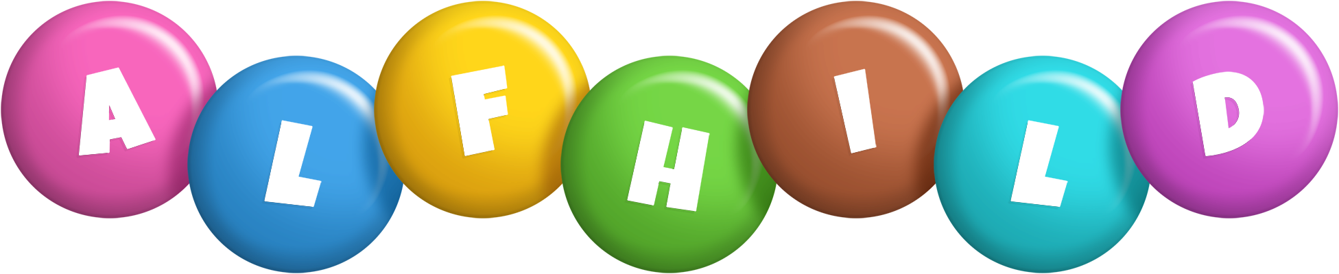 Alfhild candy logo