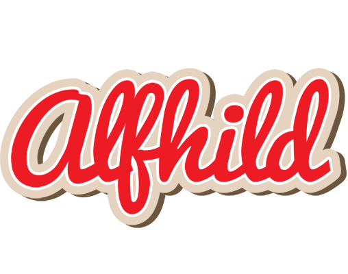 Alfhild chocolate logo