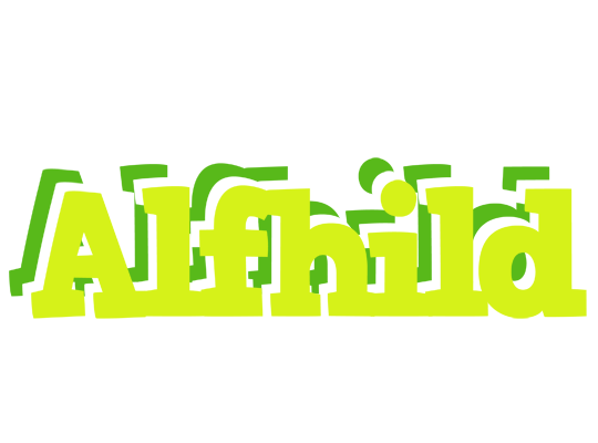 Alfhild citrus logo