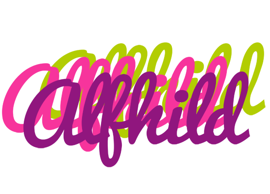 Alfhild flowers logo