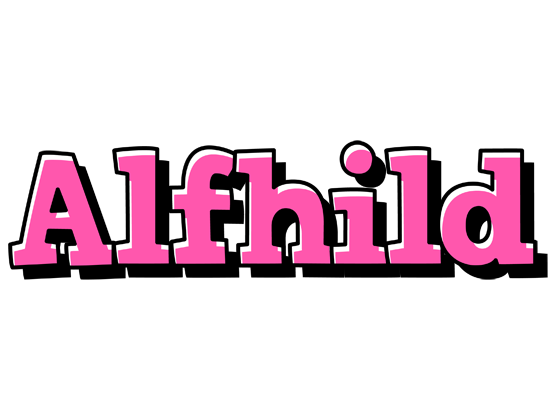 Alfhild girlish logo