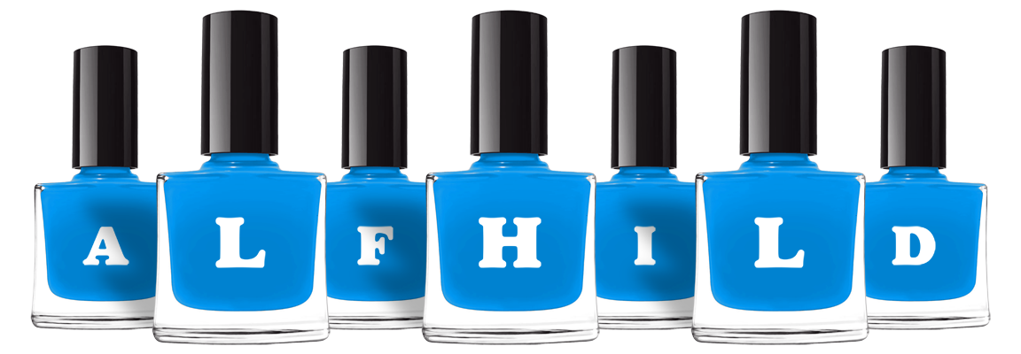 Alfhild glossy logo