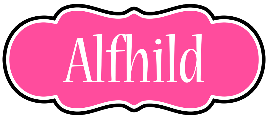 Alfhild invitation logo