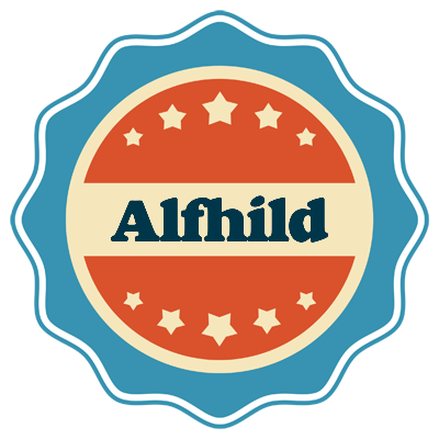 Alfhild labels logo