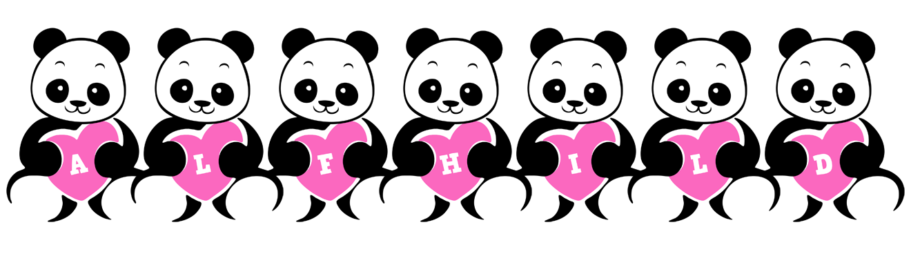 Alfhild love-panda logo