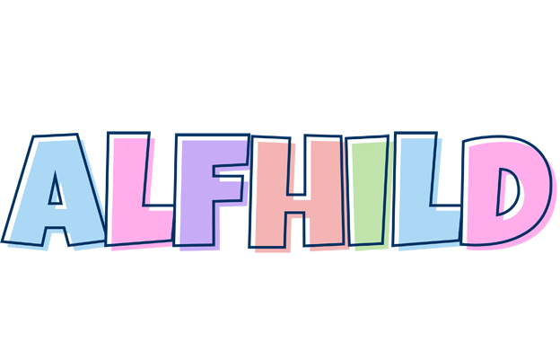 Alfhild pastel logo