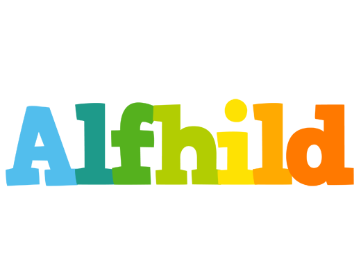Alfhild rainbows logo