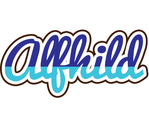 Alfhild raining logo