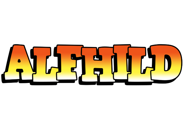 Alfhild sunset logo