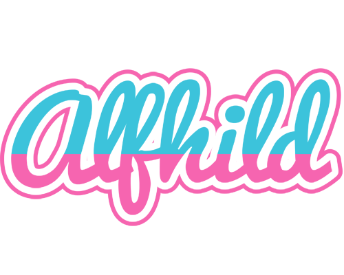 Alfhild woman logo