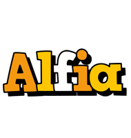 Alfia cartoon logo