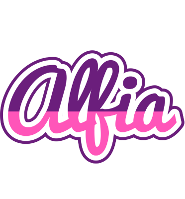 Alfia cheerful logo