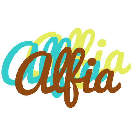 Alfia cupcake logo