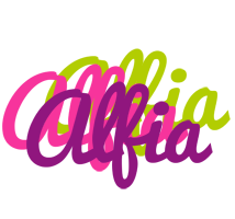 Alfia flowers logo