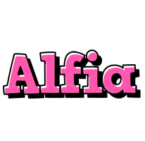 Alfia girlish logo